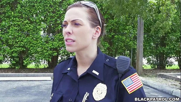 Watch Female cops pull over black suspect and suck his cock power Movies