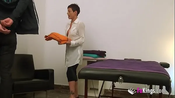 Watch My name's Lisa, 37yo masseuse, and I will film myself fucking a patient power Movies