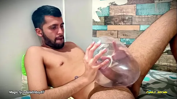 Watch Fucking an inflated condom until I cum inside of it. I fuck it so deep it explodes. Wonder how would it feel inside your ass power Movies