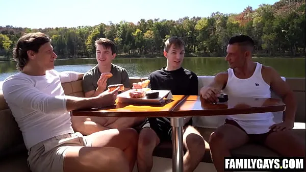 Watch Stepdads having foursome gay sex with stepsons on a boat power Movies
